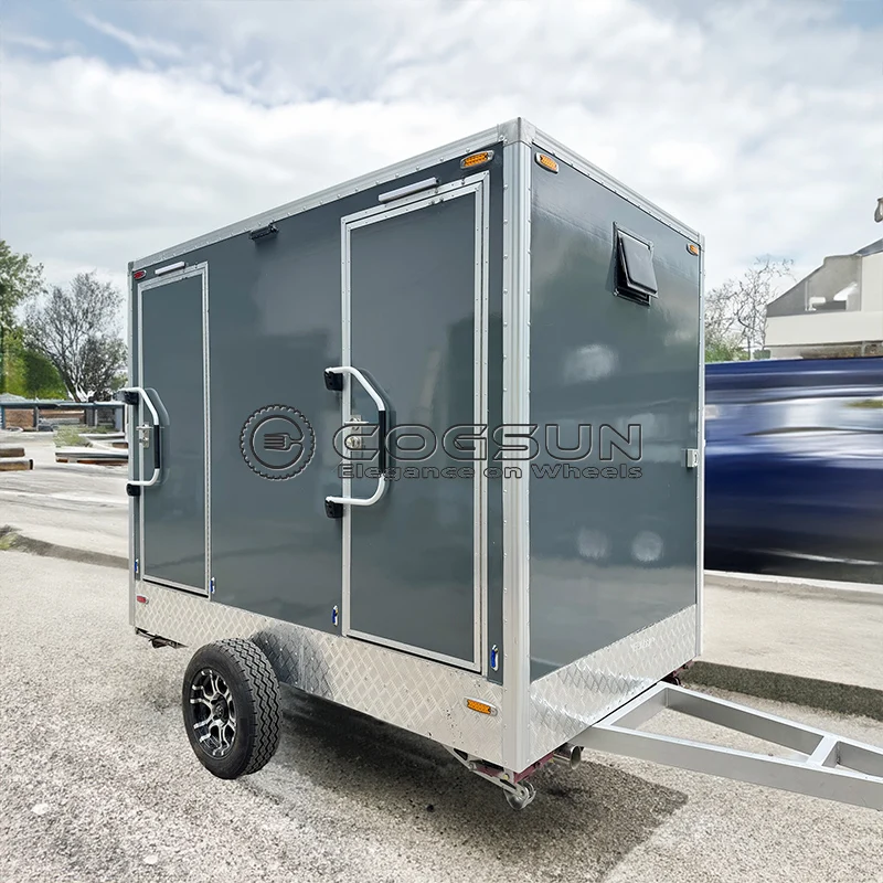 

Премиальный портативный туалетный прицеп (мобильная санитарная станция) для общественных мероприятий и ситуаций экстренного реагирования