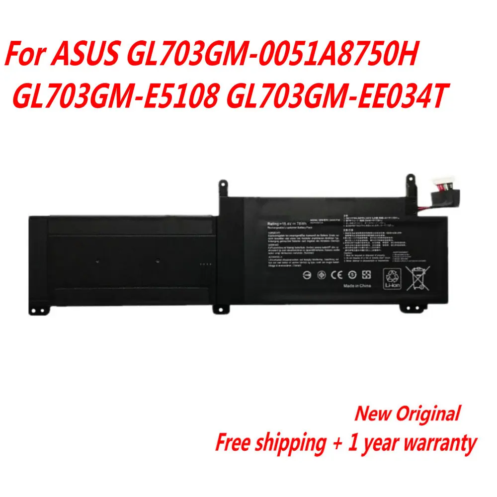 

Новинка C41N1716 Аккумулятор для ноутбука Asus Strix S7BS8750 GL703GS GL703GM WS71 WS74 DS74 NS73 E5055T EE231 EE071T 71200T E5187T