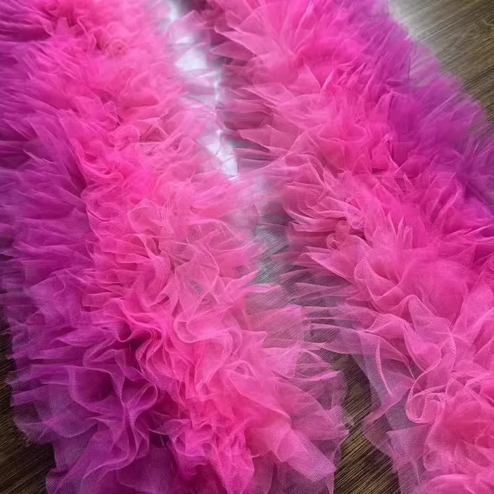 17CM Pommel skirt three-dimensional lace fabric Lace accessories pleated decorative clothing designer fabrics