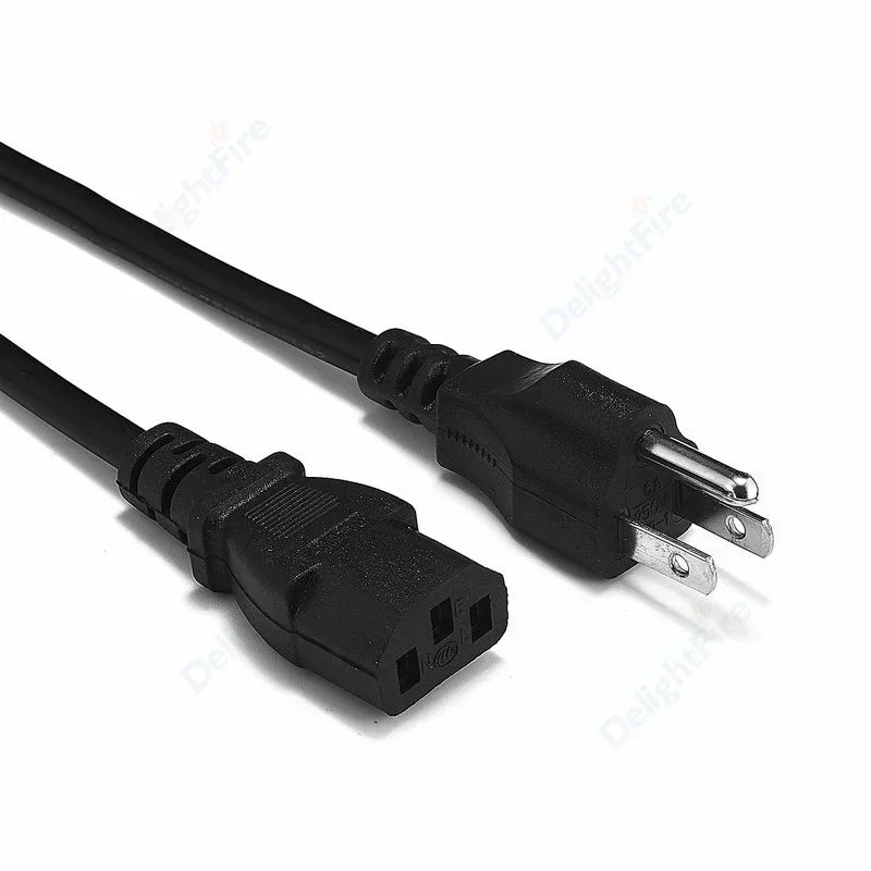 US JP CN Plug Power Cord 1.2m 1.4m 1.5m C13 C7 C5 PC Power Supply Extension Cable for Printer PS4 TV Monitor Desktop Computer