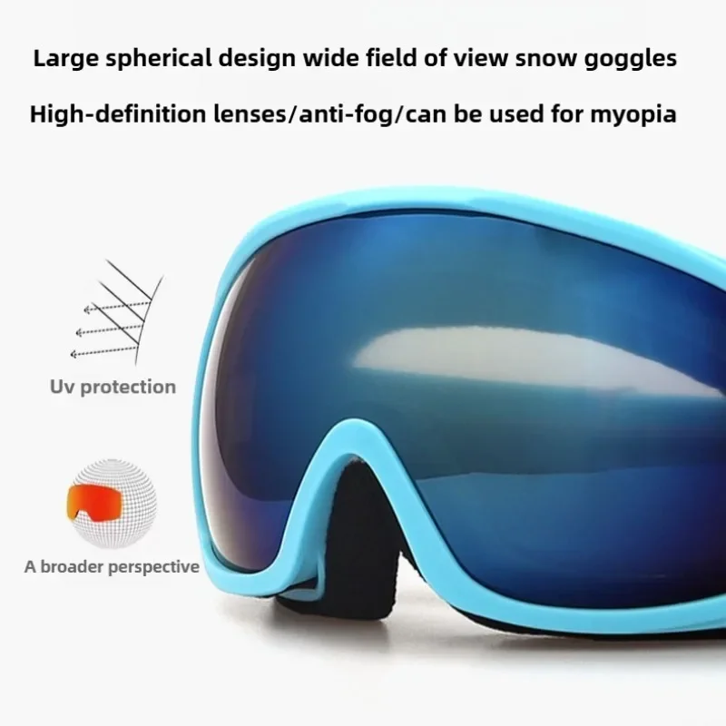 Лыжные очки для велоспорта, мотоцикла, ветрозащитные очки, противотуманные очки для сноуборда, зимние очки для спорта на открытом воздухе, лыжные очки