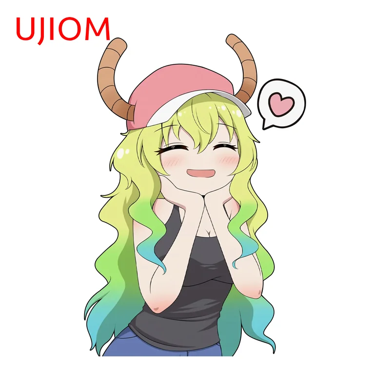 UJIOM-pegatina de pared Kawaii Lucoa, bocinas bonitas, exquisita, atractiva, impermeable, personalidad creativa, fondos de pantalla divertidos