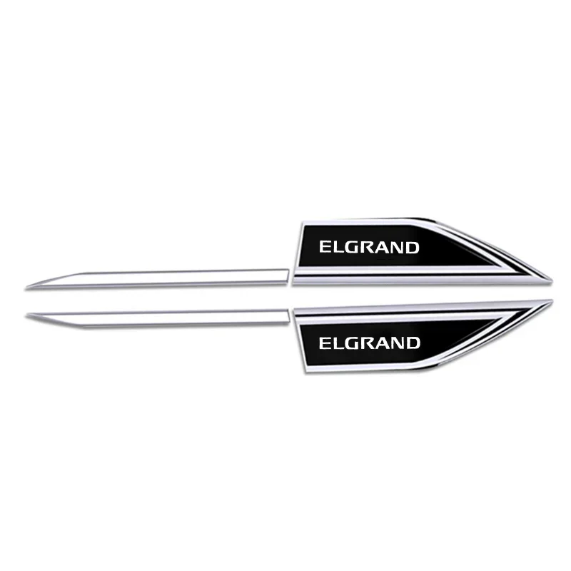 Car Body Protective Sticker Car Fender Side Blade Stainless Steel Decal For Nissan Elgrand E50 E51 E52 Auto Accessories