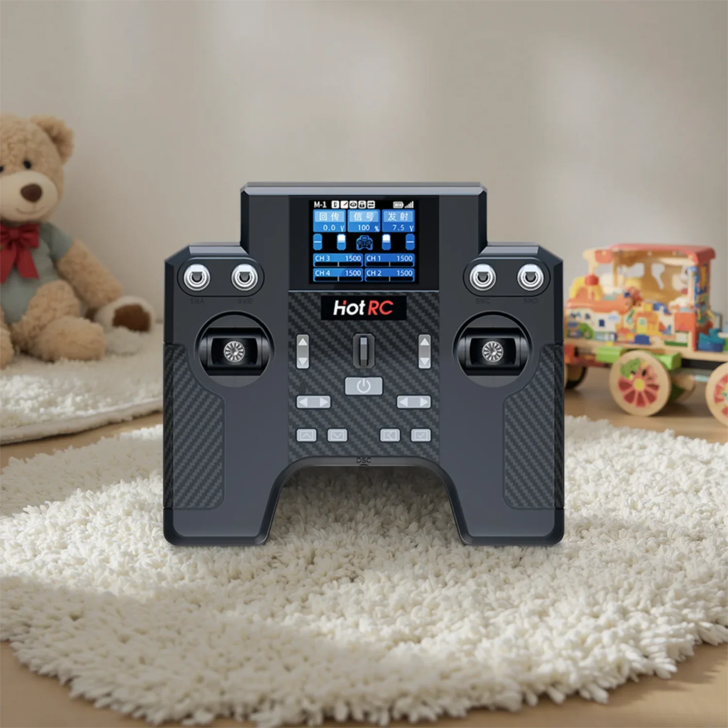 HotRC HT-8A Transmissor Multi-Funcional 2.4 Ghz 8CH 2S FHSS HT8A Controle Remoto Receptor F-08A Para Avião RC/Carro/Barco Peças