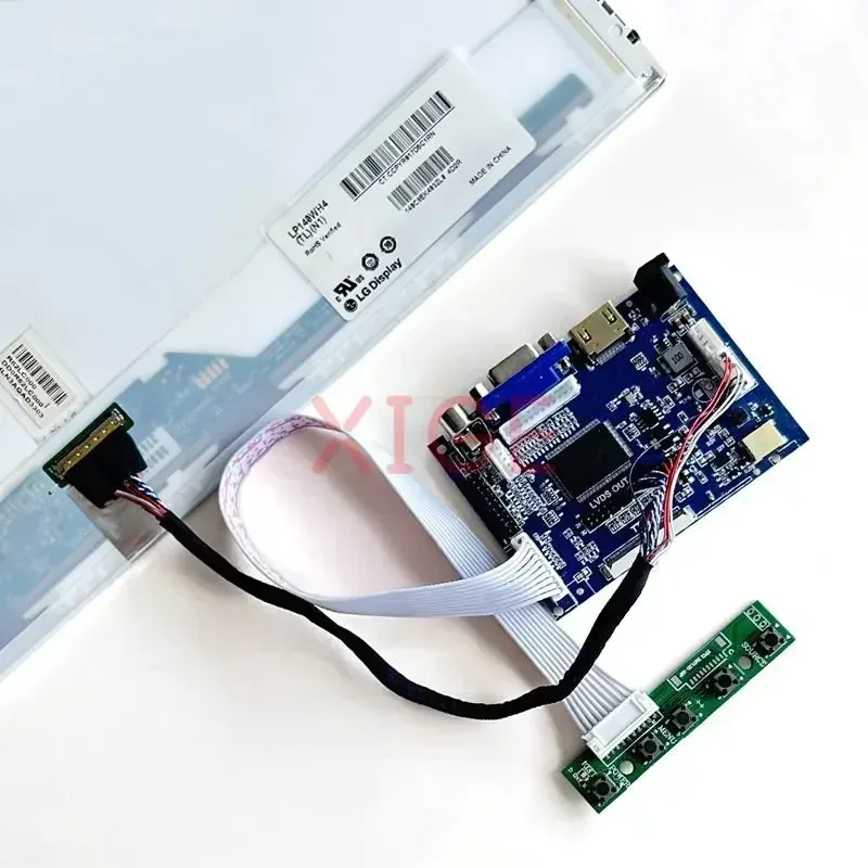 Imagem -06 - Compatível com Hdmi Controlador Board Kit Driver Tela do Portátil Faça Você Mesmo para M101nwn8 r0 r3 Hsd101phw1-a00 101 40pin Lvds 1366x768 Vga av