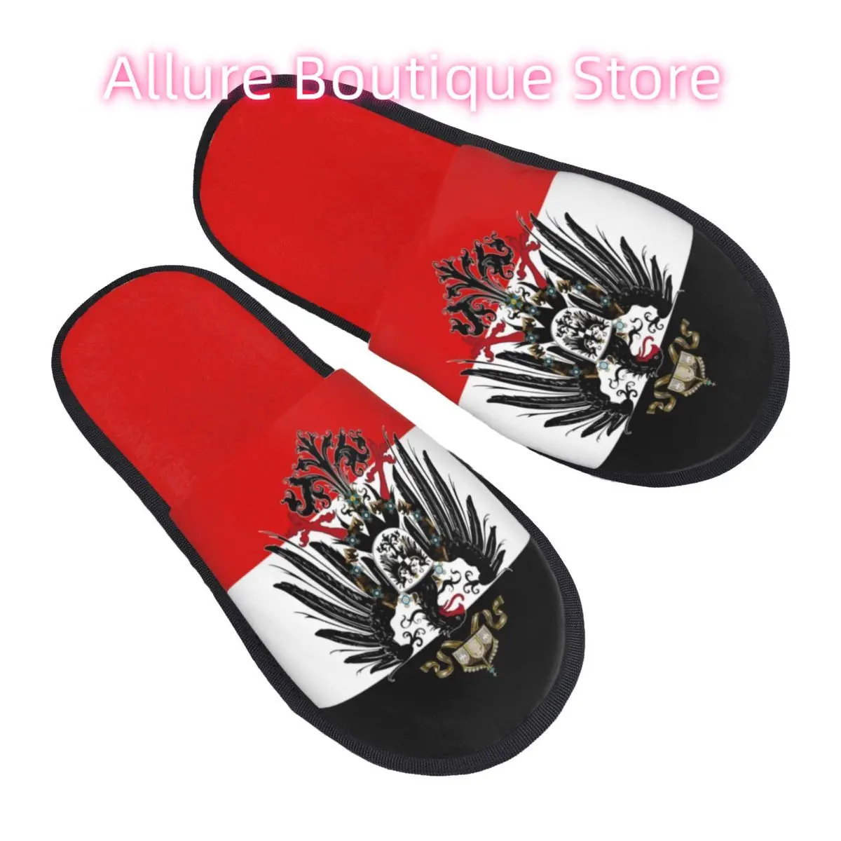 

Изготовленные на заказ немецкие гостевые тапочки с немецким флагом для спальни, женские домашние тапочки с гербом