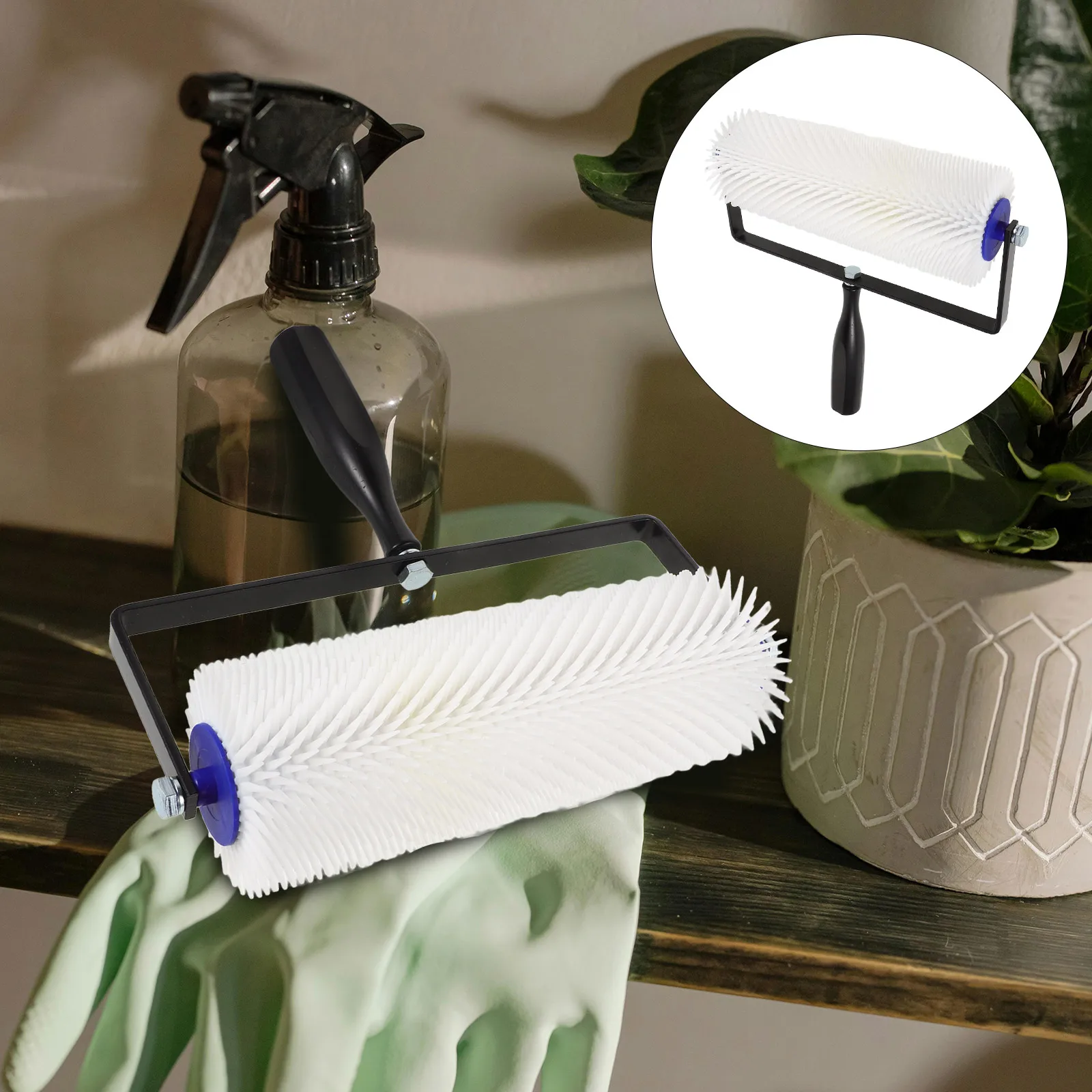 

Epoxy Floor Paint Roller Cement Spike Roller Brush Self Levelling Defoaming Device Hand Tools Plastic Bubble Remove