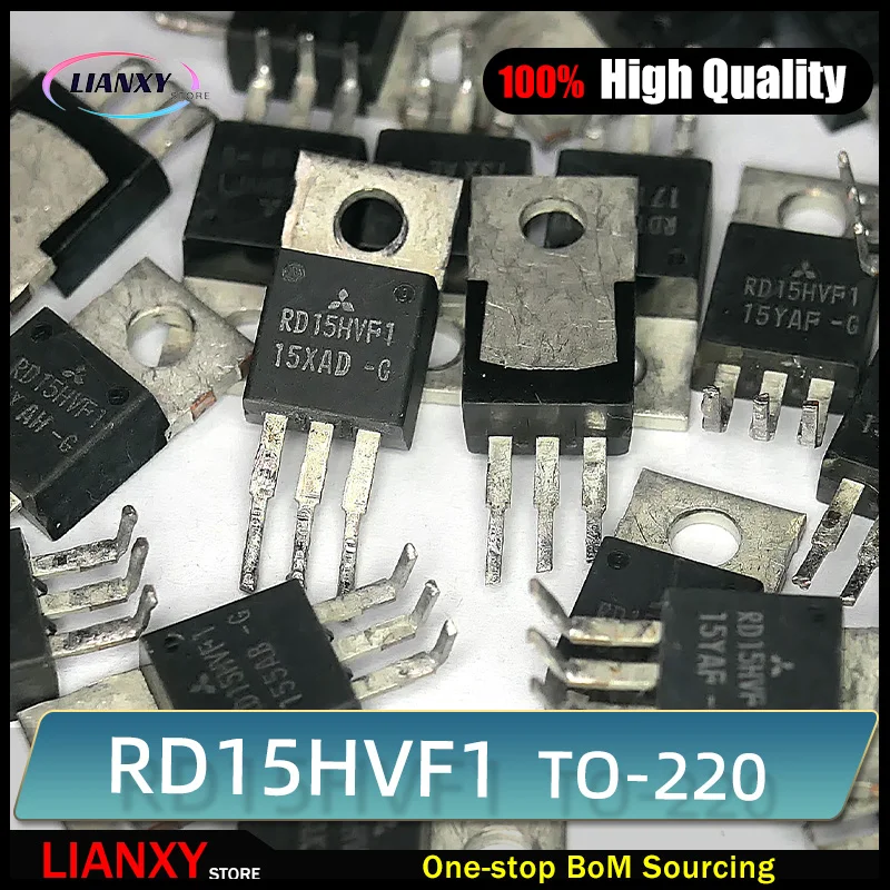 RD15HVF1 الأصلي (1-5 قطعة/الوحدة) RD15HVF1-101 RD15HVFI 2SC1972 RF POWER MOS 175MHz-520MHz ، 15W MOSFET ترانزستور الطاقة جودة عالية