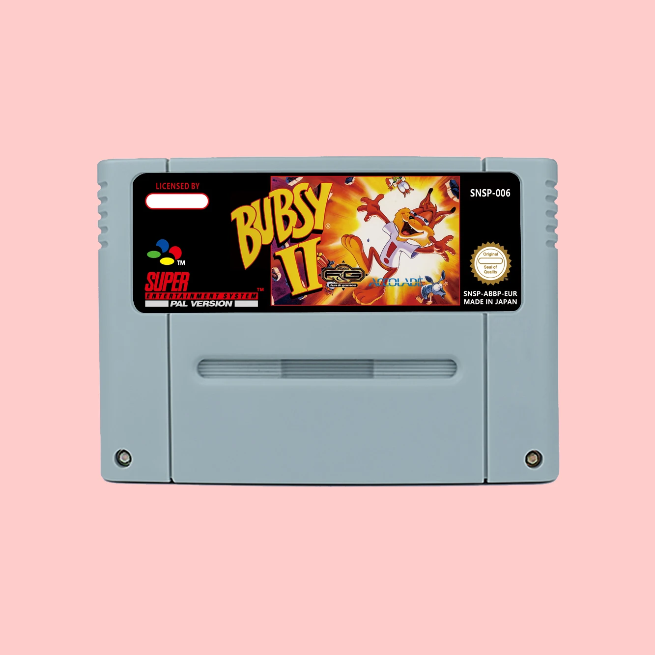 Bubsy II Action Game Cartridge For SNES 16bit NTSC USA PAL EUR Game Consoles Card