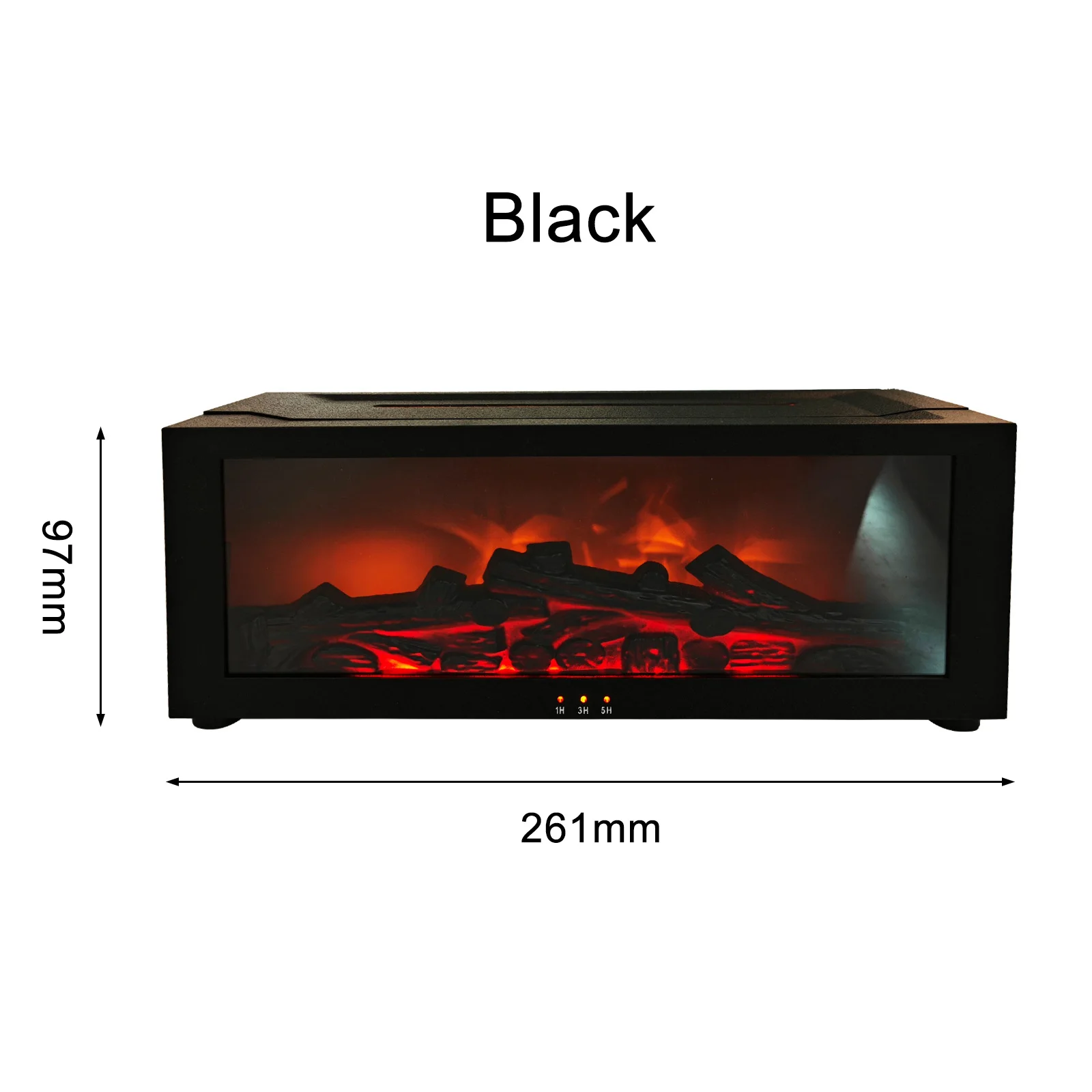 Home Relaxation 3D Flame Humidifier Colorful Humidifier Dual Lighting Modes Quiet Operation Realistic Flame Effect