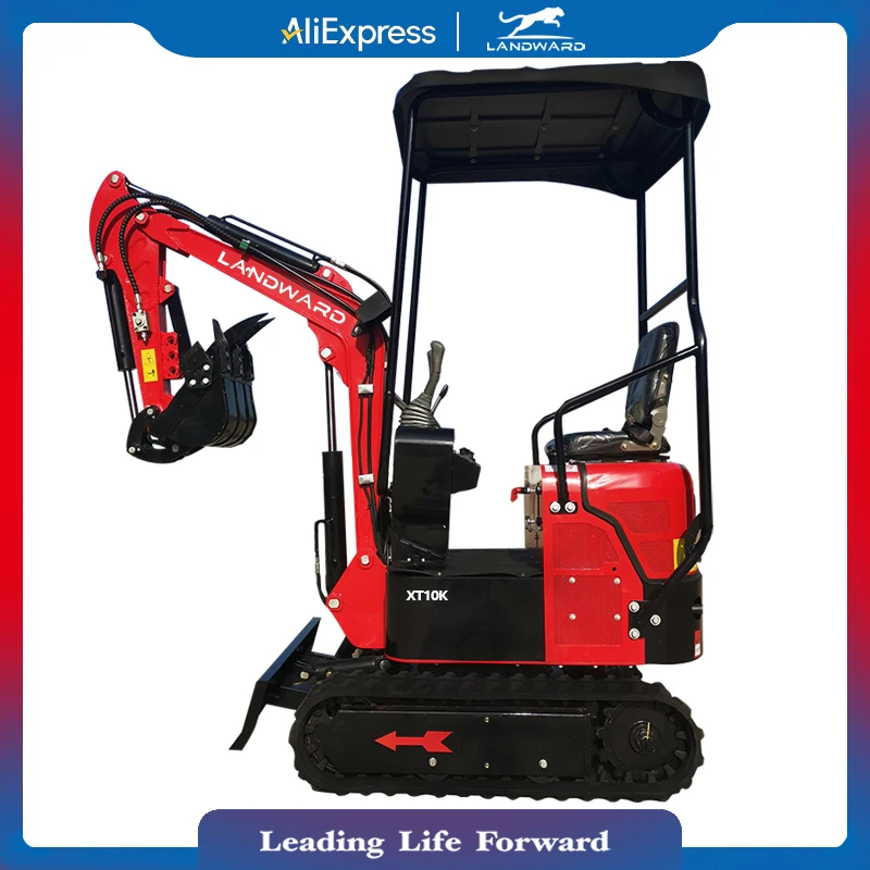 Wholesale Customized 1.2 Ton Mini Small Excavator Household Use 1600KG High Quality Crawler Type Mini Digger 1.0 Ton For Sale