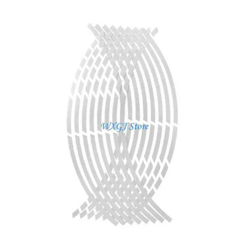 

37JE Reflective Stickers Universal Tape Wheel Stripe Decal Sticker Night Safety Stripe for 17-18'' Motorcycle