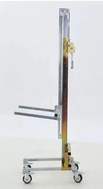 Lightweight Hand Stacker Wire Rope Winch Manual Forklift 80KG Capacity for Warehouse Logistics Loading Unloading