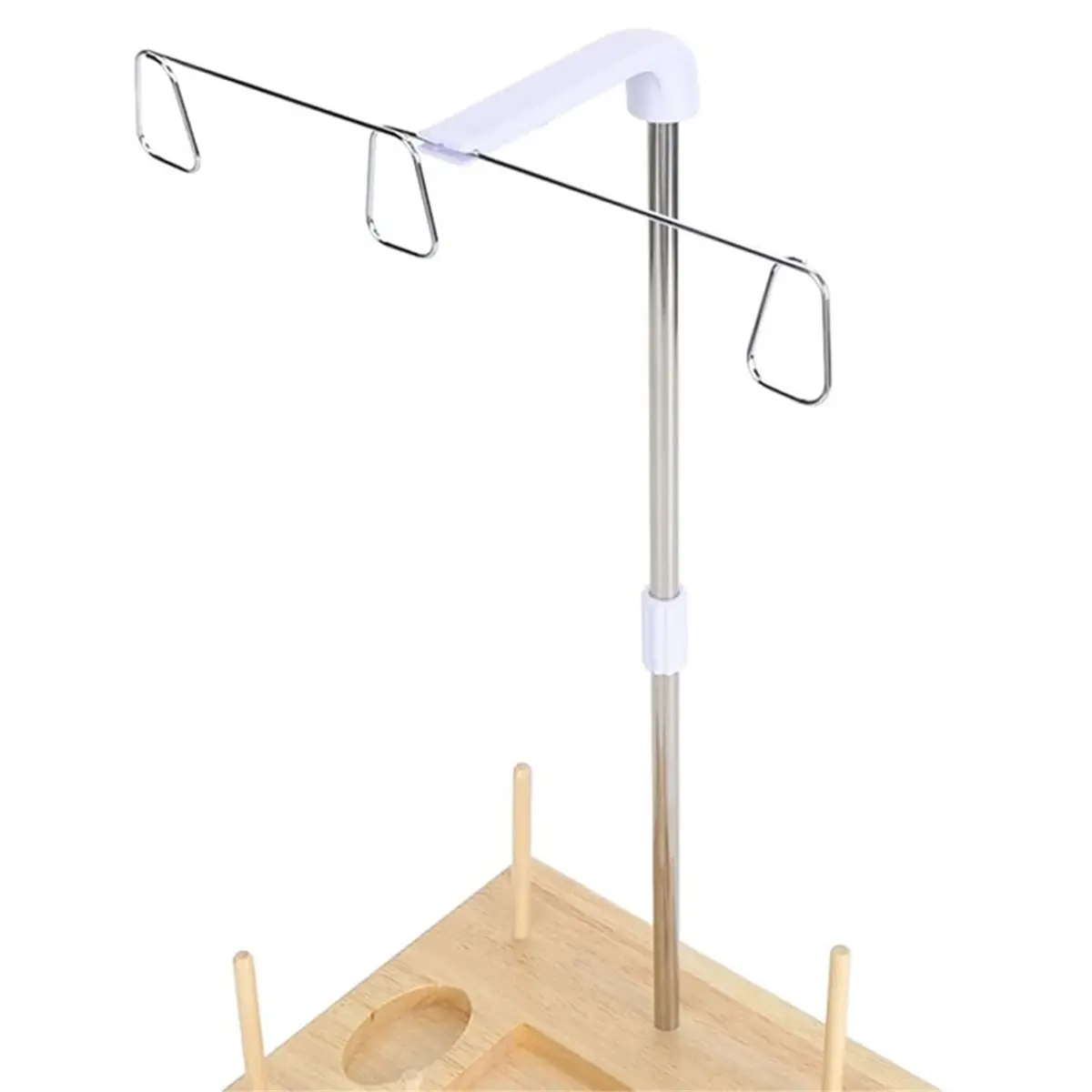 3 Spools Holder for Domestic (Home-Based) Embroidery and Sewing Machines Thread Stand, Spool Holder Smoother Feed