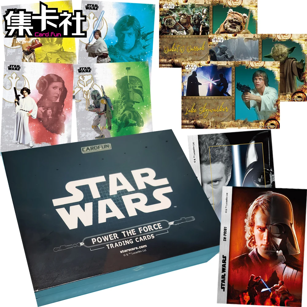 

Genuine CARD.FUN Star Wars Collection Cards Science Fiction Movie Characters Visual Impact Cool Black Gold Cards Surprise Gift