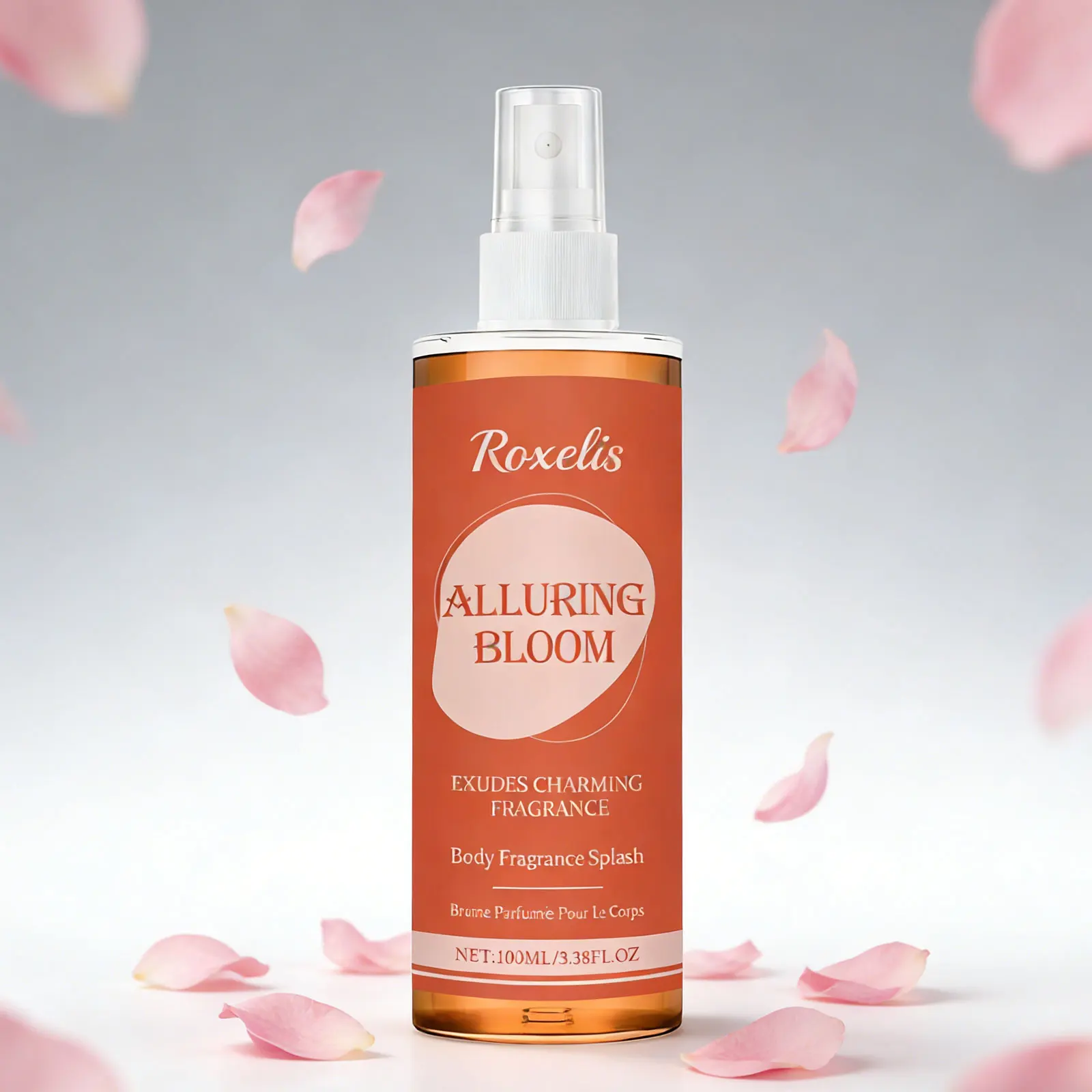 

Ароматический спрей для тела Roxelis Amber Oriental, стойкий, легкий, мелкодисперсный, портативный, для ежедневного и наружного использования.