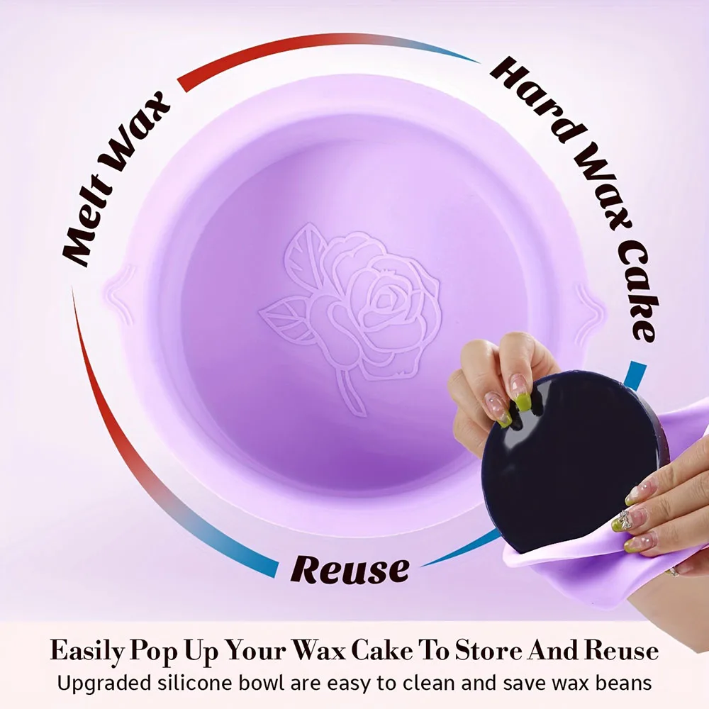Wax Warmer Verdikking Hittebestendig Siliconen Kommen Ontharing Wax Vervanging Pot Kommen Ontharing Herbruikbare Waxen Pot Kom
