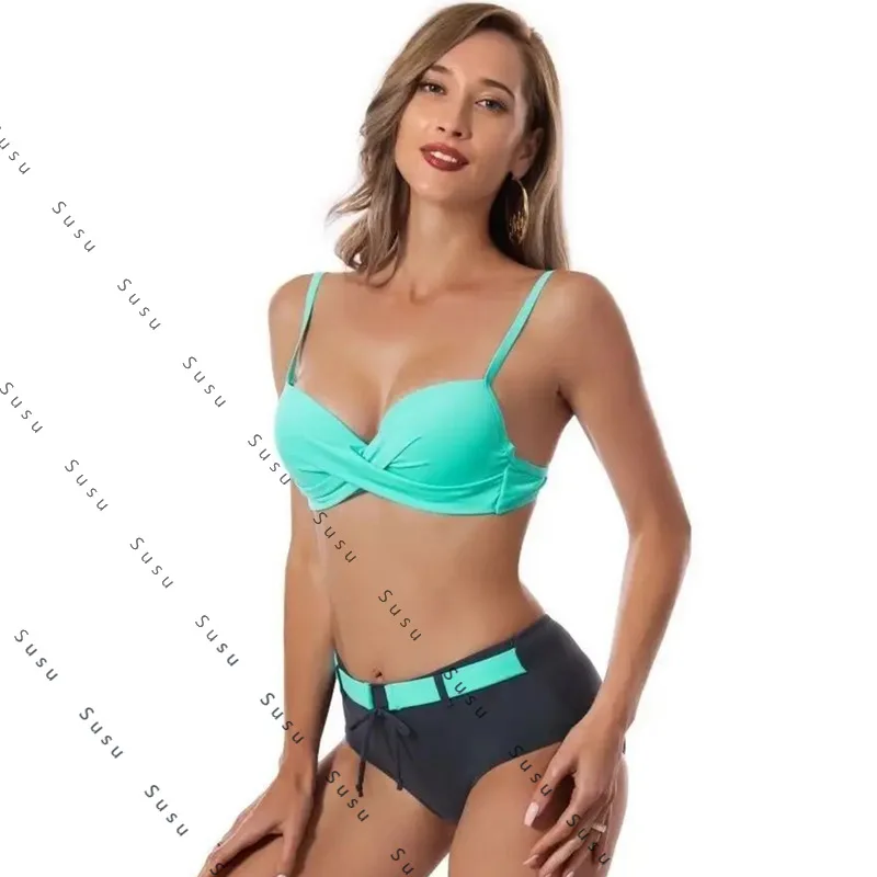 

New Russian bikini sexy split three-piece bikini sports swimsuit Купальник