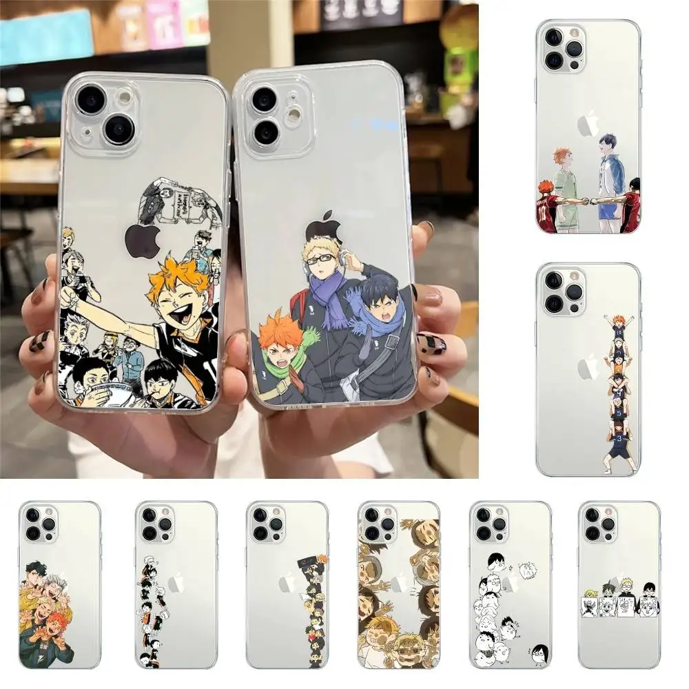 حافظة هاتف Amine H-Haikyuu حافظة شفافة ناعمة لهاتف آيفون 17 16 15 14 13 12 11 Pro Max Mini Plus حافظة مضادة للصدمات
