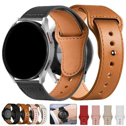 Pulseira de Relógio de Couro para Samsung Galaxy Watch, Pulseira para Samsung Galaxy 6, 5 Pro, 4, Classic, Active 2, 20mm, 22mm, relógio Correa Huawei GT 4-2-3 Pro Band