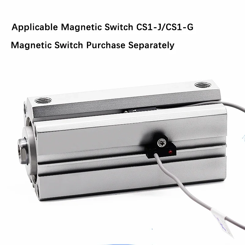 HLH SDA32/40/50/63mm Bore Air Pneumatic Cylinder 110 120 125 130 140 150mm Lang Stroke Double Acting Compact Piston
