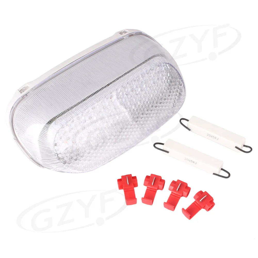 E-Mark Motorcycle LED Taillight integrated Turn Signals Turning Lamp for Kawasaki ZZR600 ZZR250 ZX600E ZX11R / ZX11