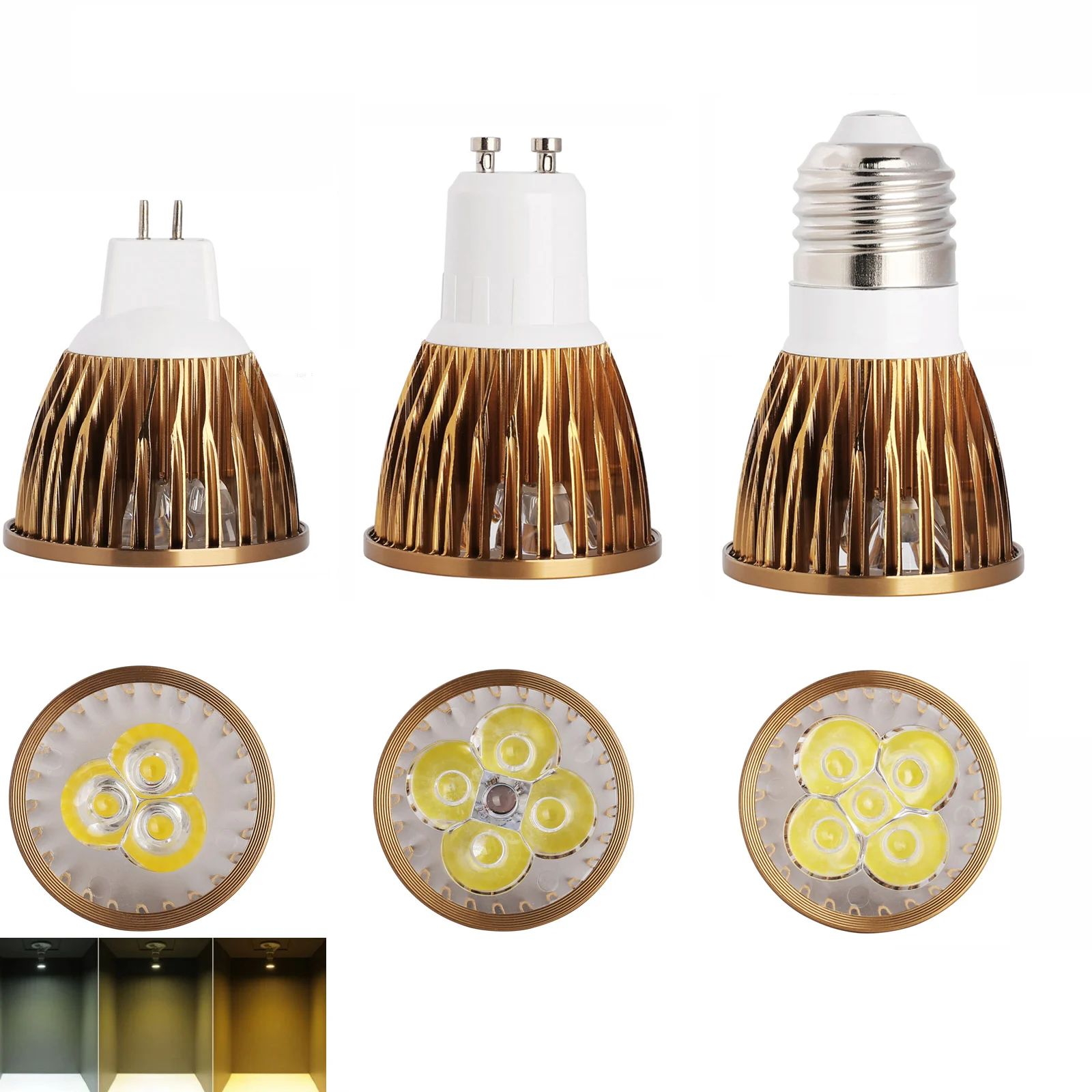 

Dimmable Led Spotlight 9W 12W 15W Bulbs Nautraal White Fog Light Bulb 220V Spotlight Gu10 Cool Gu5.3 E12 3W E27 Mr16 12V E14 For