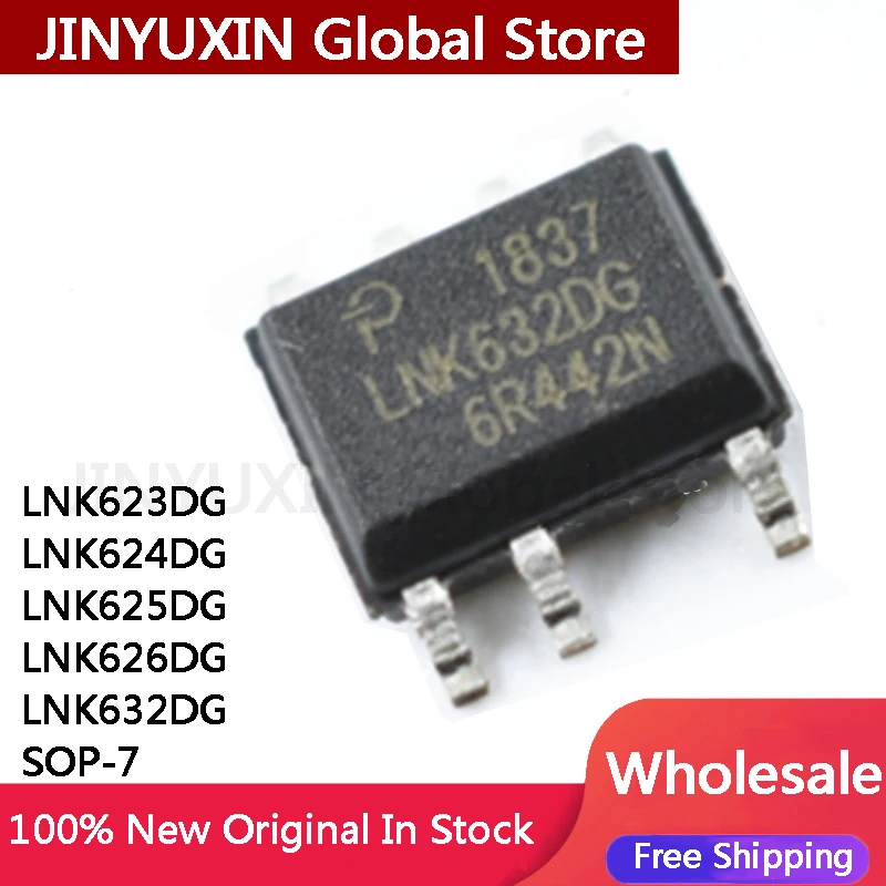 10Pcs LNK623DG LNK623 623DG LNK624DG 624DG LNK625DG 625DG LNK626DG 626DG LNK632DG 632DG SOP-7 IC Chip in Stock Wholesale