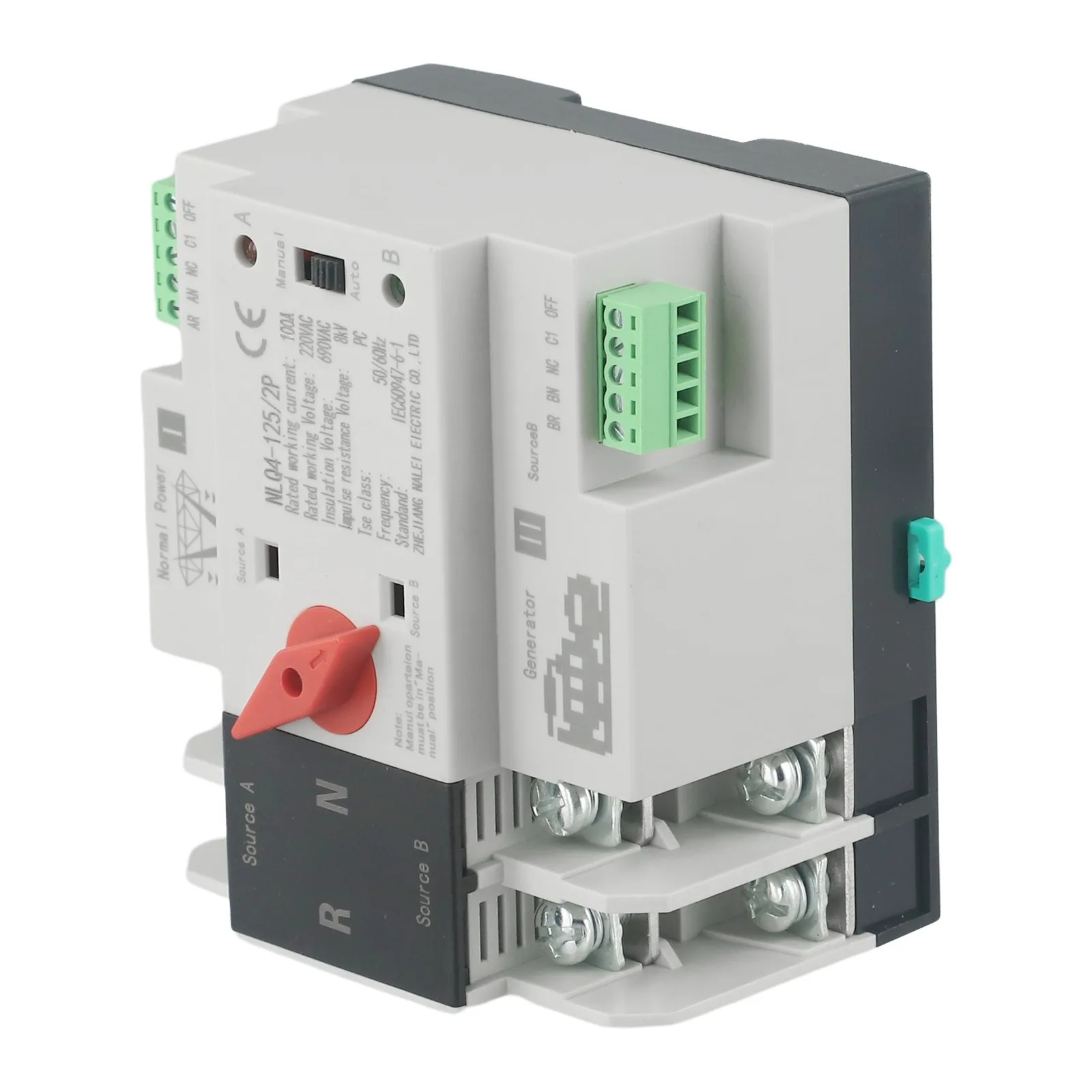 

For DIY Enthusiasts 2P 100A Din Rail Switch 100A Electrical Switch Rated Insulation Voltage 690V AC 220V AC 230V