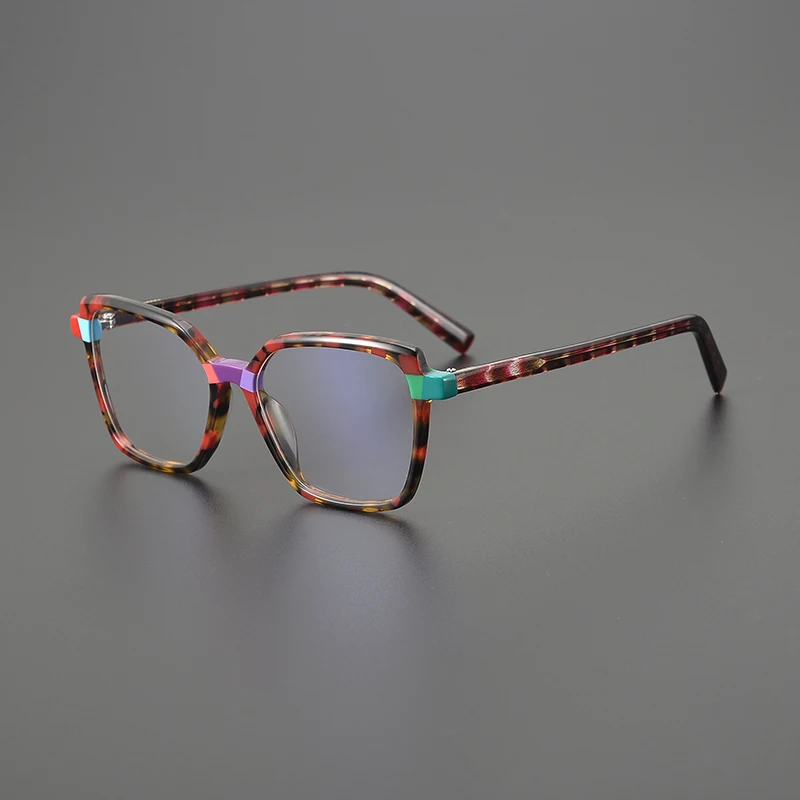 

Japanese Style Handmade High Quality Vintage Acetate Square Glasses Frame For Men Women Designer Retro Fashion Eyeglasse
