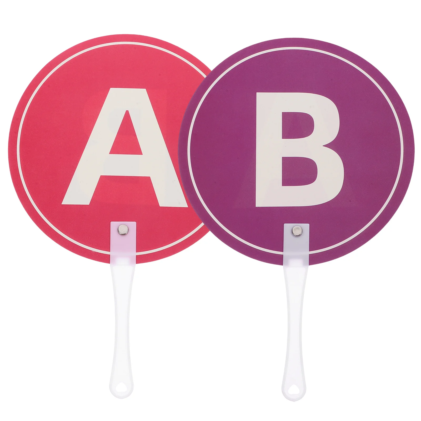 

2 Pcs Hand Holding Sign Cards to Score Primary School Plastic Game Answer Paddles