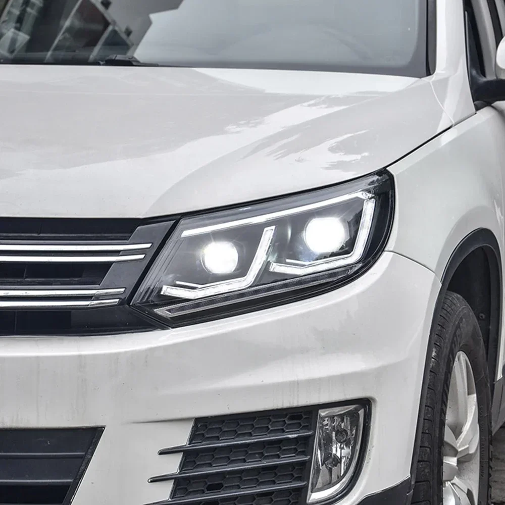 

Upgraded Car Front Lamp Assembly for VW Tiguan 2013-2017 Headlight Plug and Play Auto LED Projector Lens Design Accessories