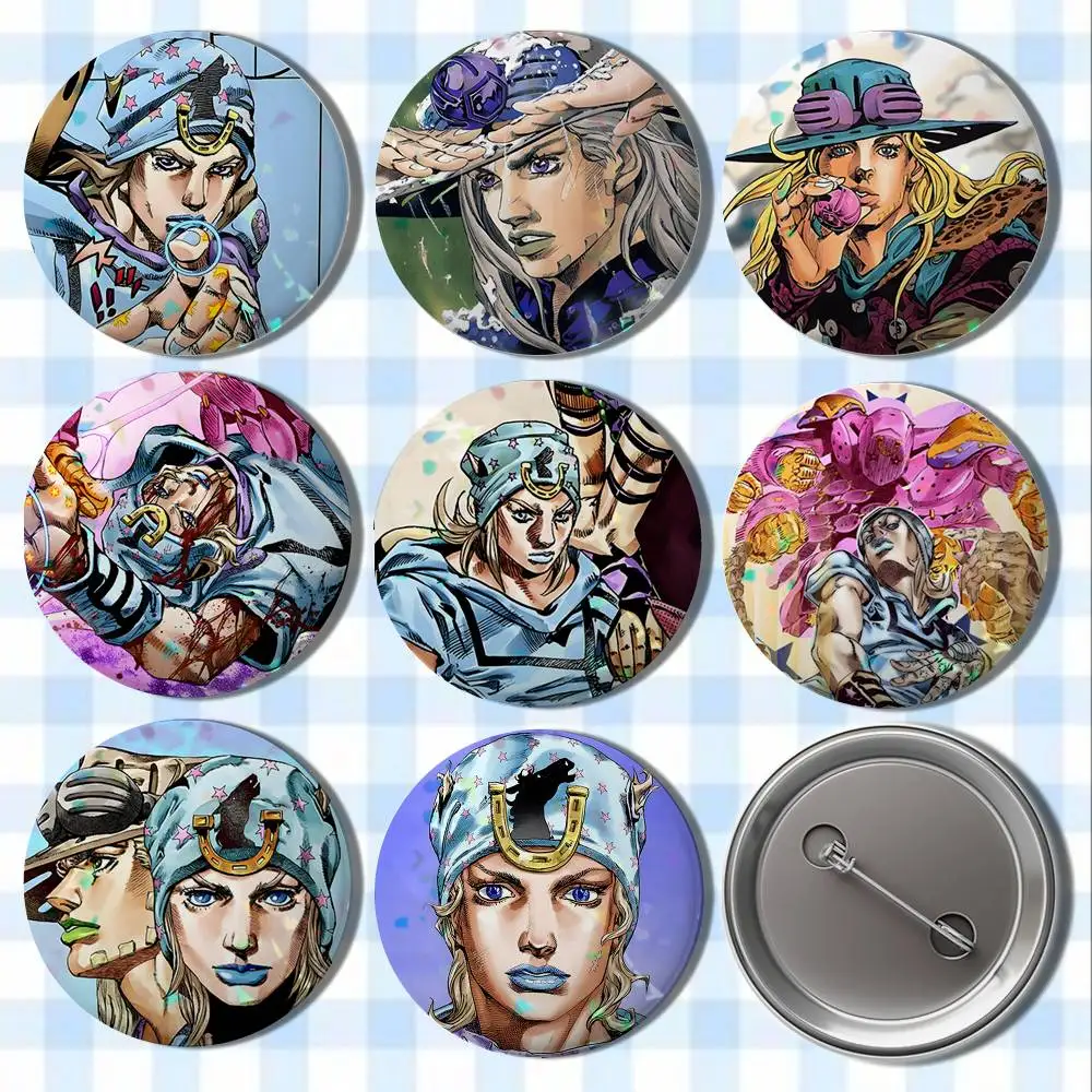 

Johnny Joestar J-Jojo Badges Button Round Creative Pin Brooch Badge Bag Decor Accessories Fans Collect Friends Gifts