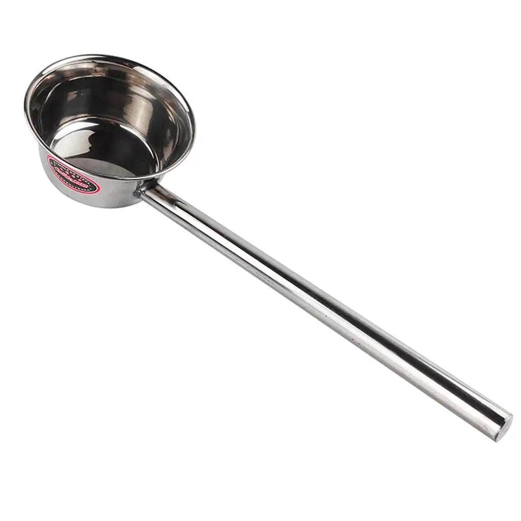 Long Handle Stainless Steel Soup Spoon Home Kitchen Porridge Ladle Tool