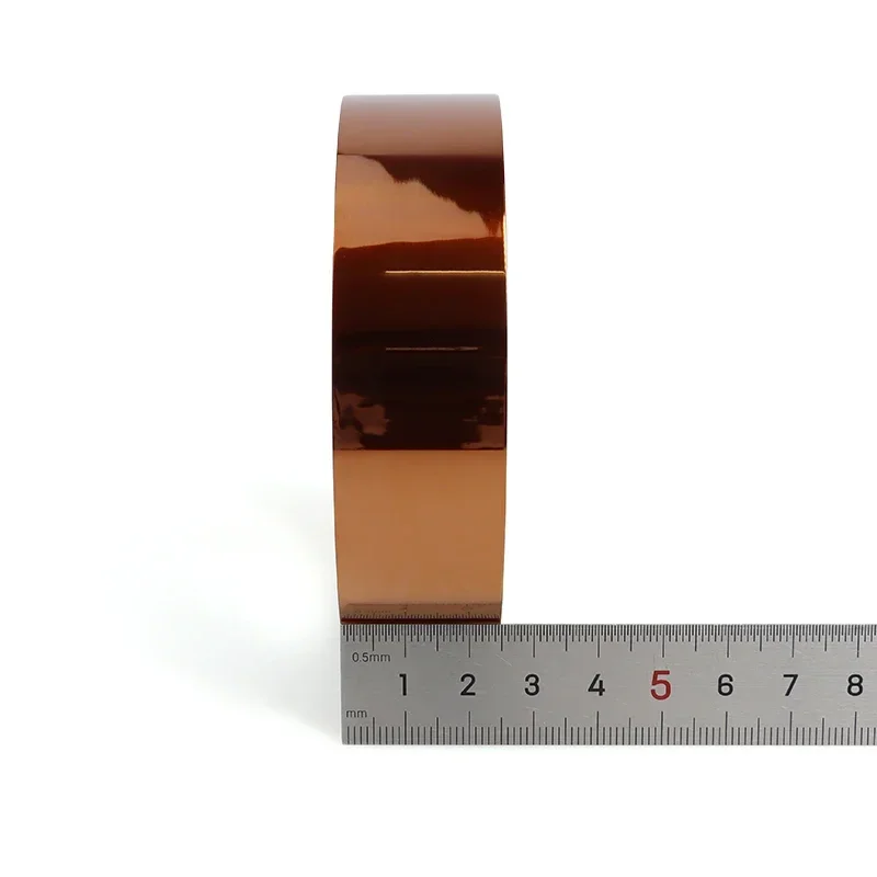 1-10 لفة Width3-100mm أشرطة لاصقة بوليميد الذهب ارتفاع درجة الحرارة الحرارة بغا الشريط حماية بوليميد لاصق شريط عازل