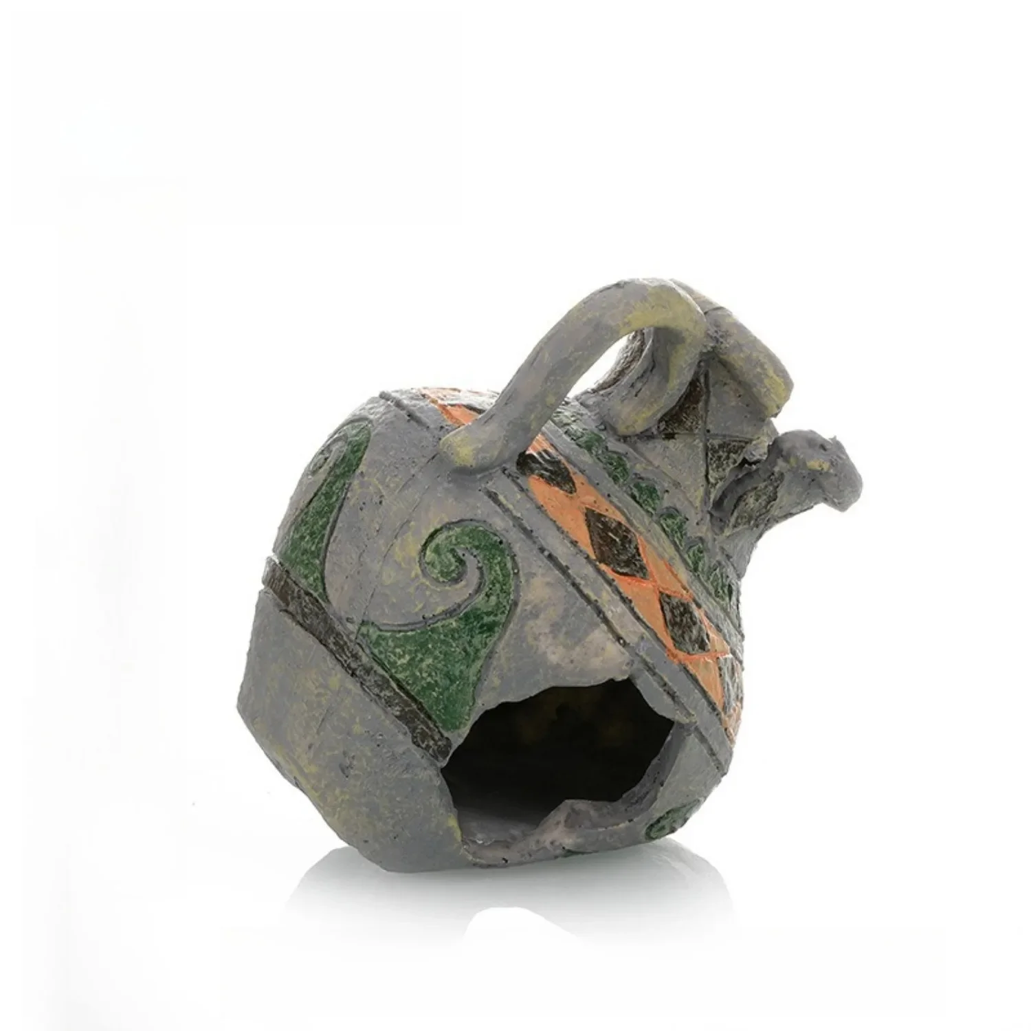 

Aquarium Ornament Hideout, Broken Pot/Treasure Cave Resin Decor for Fish Tank, Safe Shelter for Betta, Shrimp & Small Fish