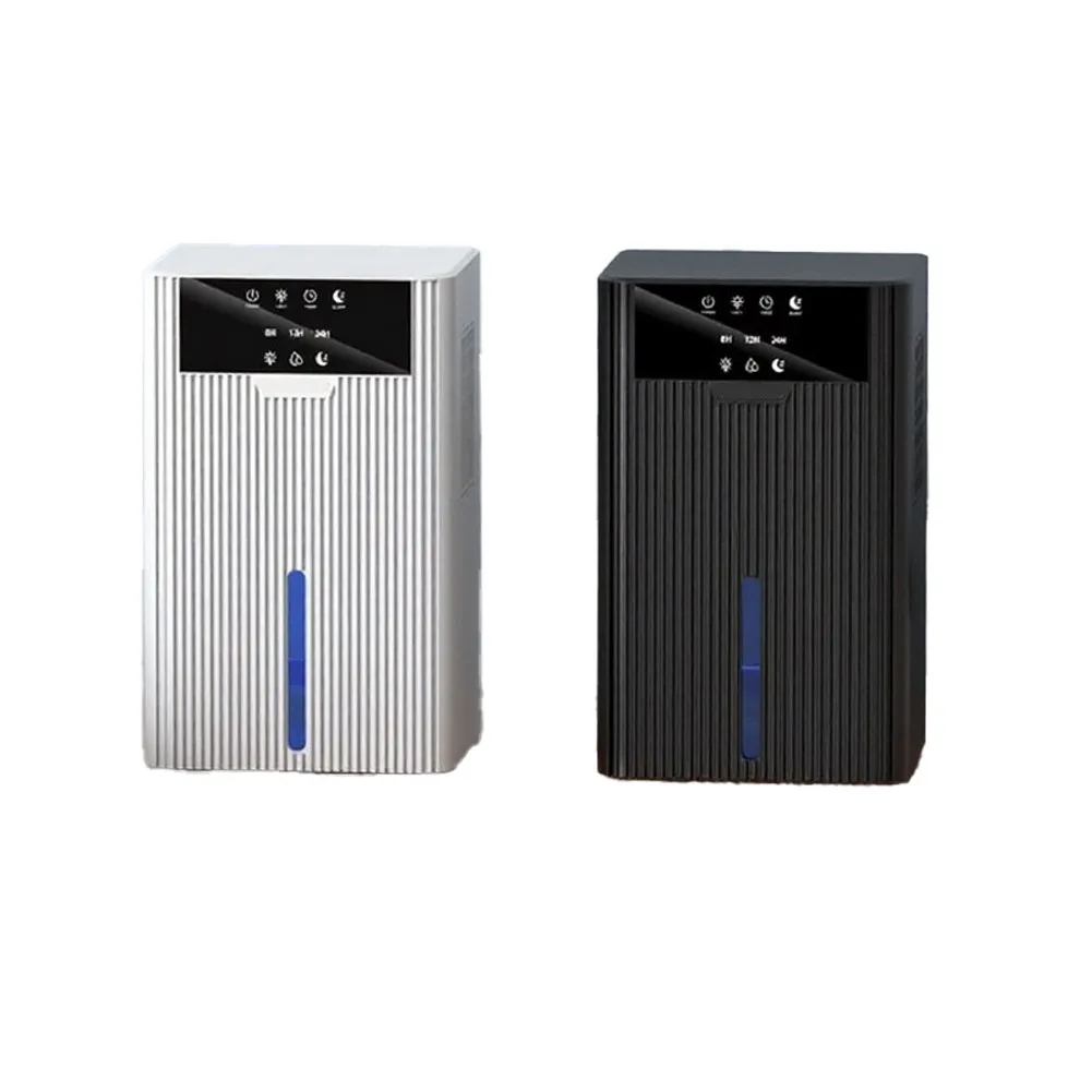 Portable Silent Dehumidifier 7-Color Night Light Timer Auto Shut Off For Bedroom Bathroom Kitchen Up To 25sqm Home Air Drier