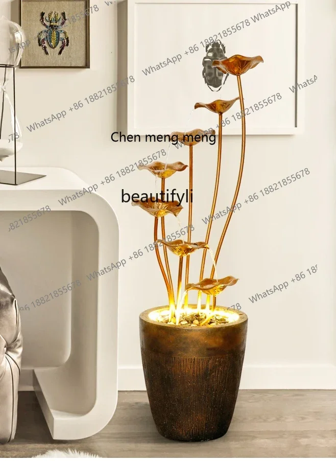 cn8350 LHY LBX Decoration Water Fountain Indoor Home Ornament Hallway Floor Landscape