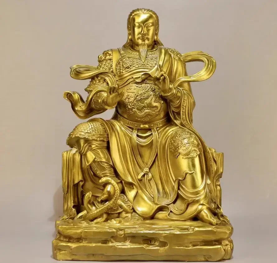 Metal Zhenwu Emperor Ancestor 26 * 20 * 39 * cm Decorative Decoration Home Office Cultural and Creative Decoration