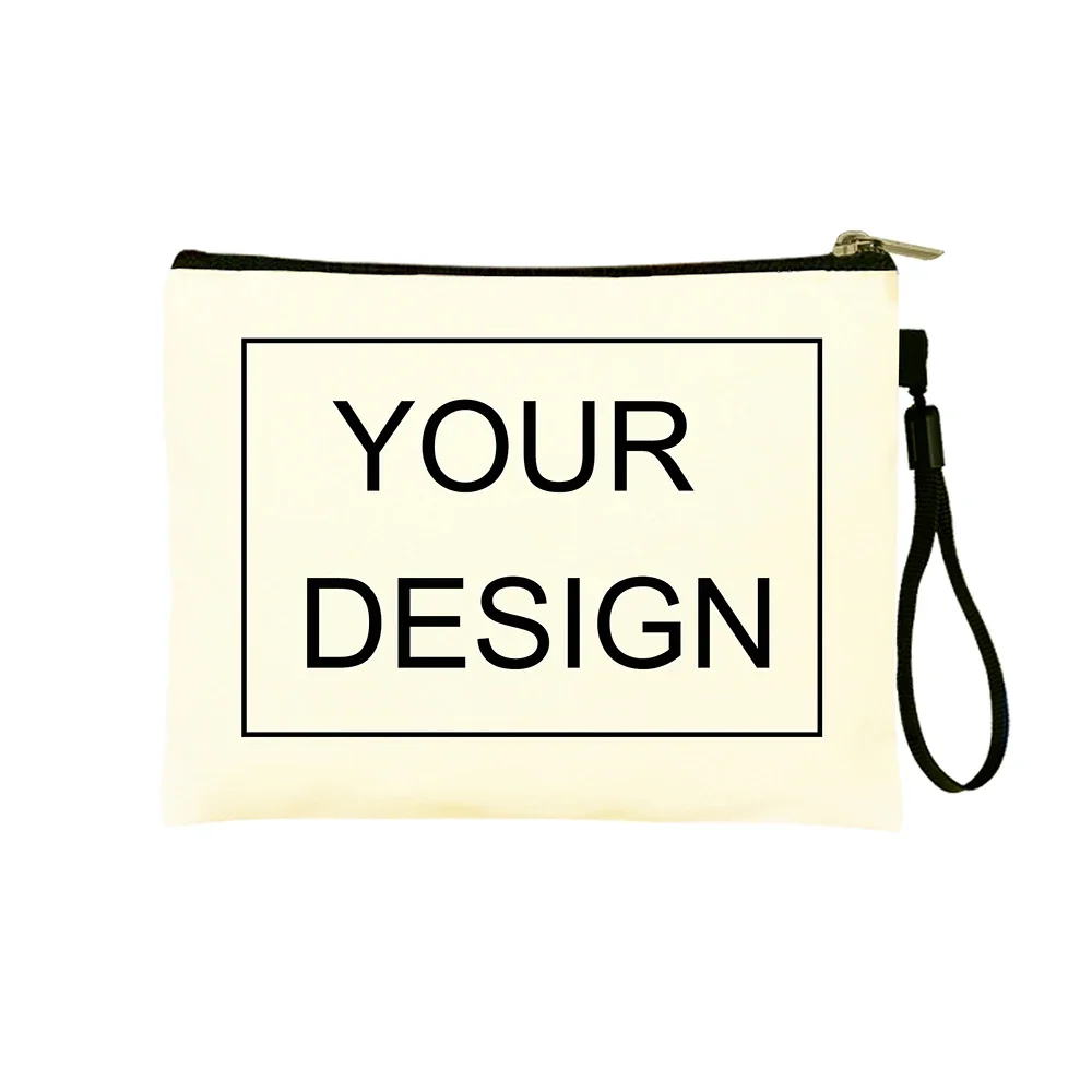 DIY Personalized Customized Photo/LOGO/Text/Picture Teacher/Birthday Gift Make up Bags Toilet Kit Cosmetic Bag Mini Makeup Pouch