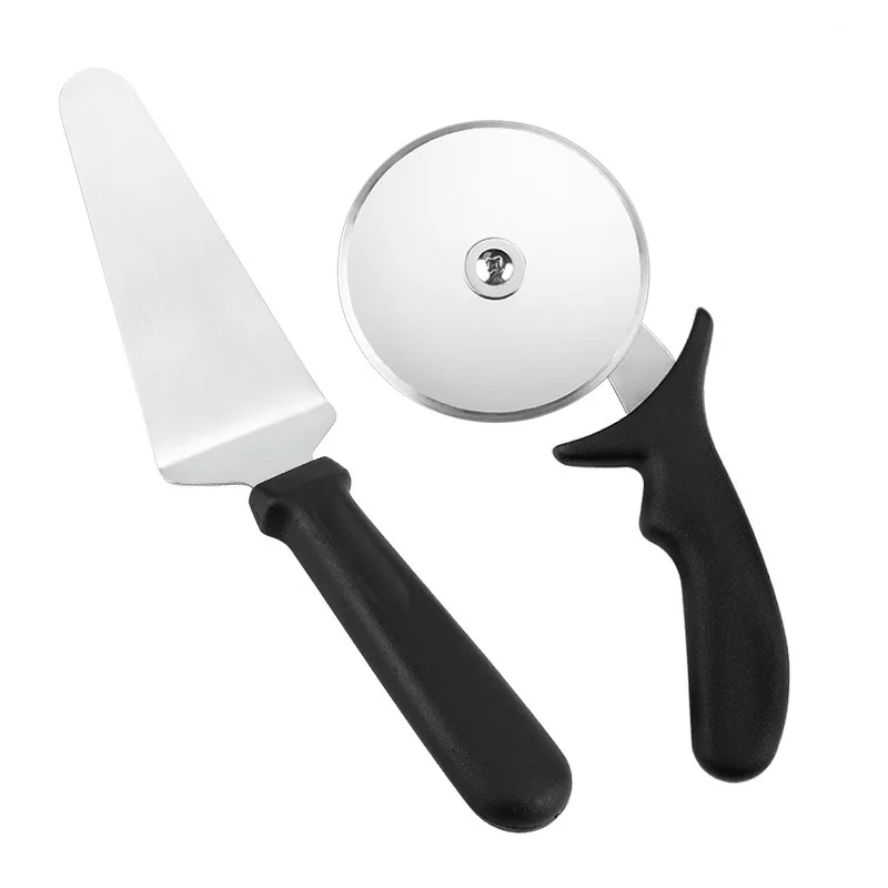 Stainless Steel Pizza Knife Pizza Hob Pizza Wheel Knife Cake Knife Baking Tool Creative Kitchen Supplies
