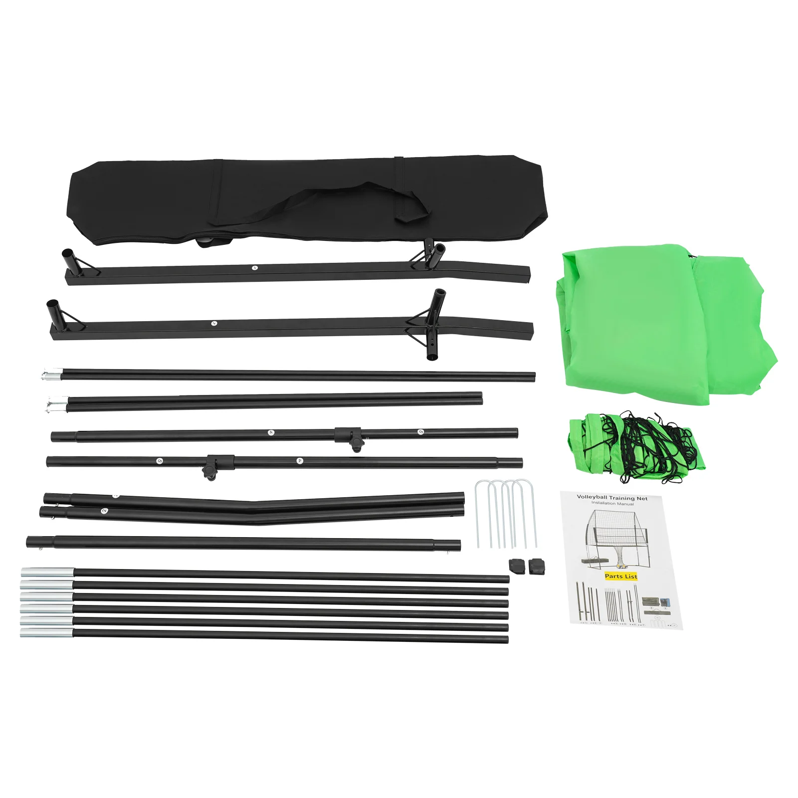 Volleyball Practice Net Station 8*11 FT Adjustable Net Perfect for Indoor and Outdoor Training