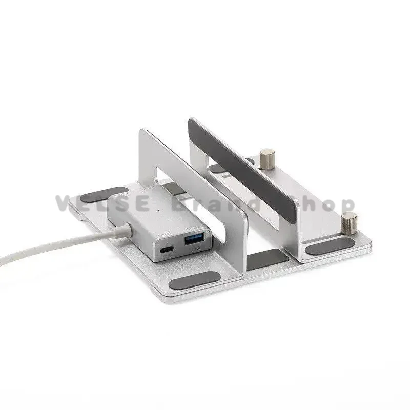 Sturdy Anti-shake Vertical Base for Mac Mini M4 Pro Mini PC Hidden Cable Slot Shockproof Cooling Support Frame