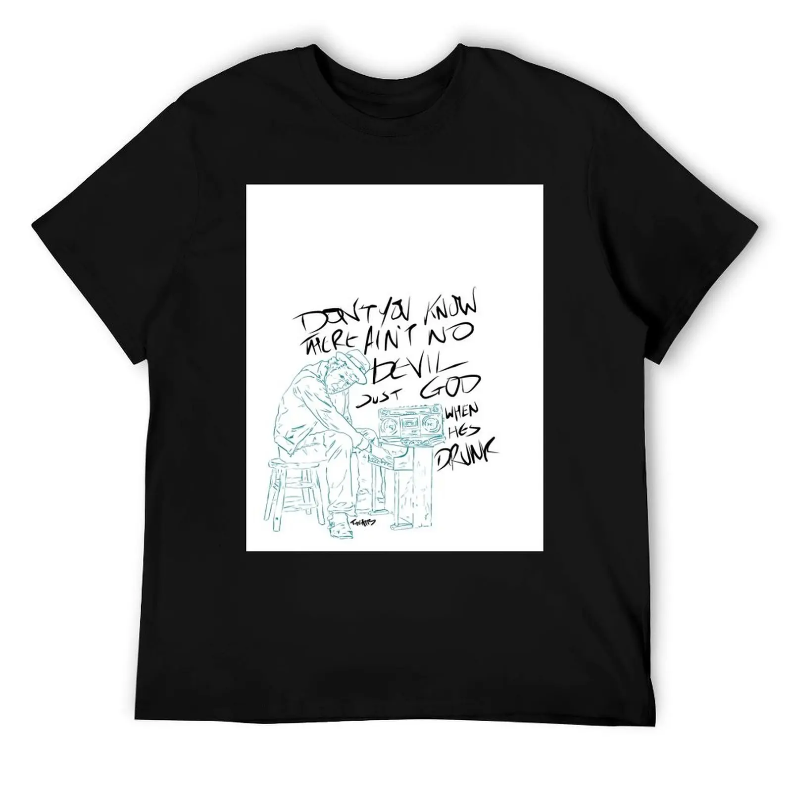 

Waits T-Shirt t shirt custom print printed t shirts for man man t shirt summer T-Shirt