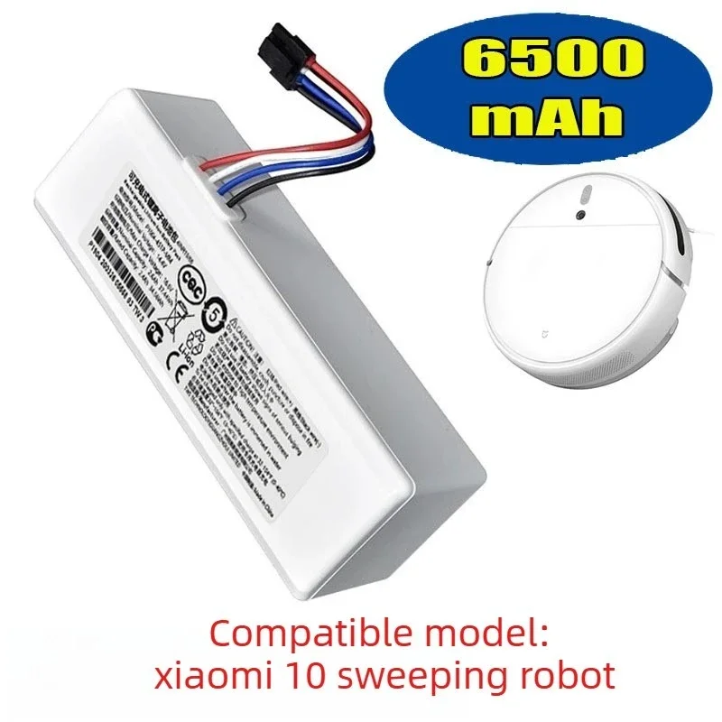 

14.4V 2600-6500mAh Rechargeable Li-ion Batteries for Xiaomi Mijia 1C STYTJ01ZHM Robot Vacuum Cleaner Battery Pack 18650 Battery