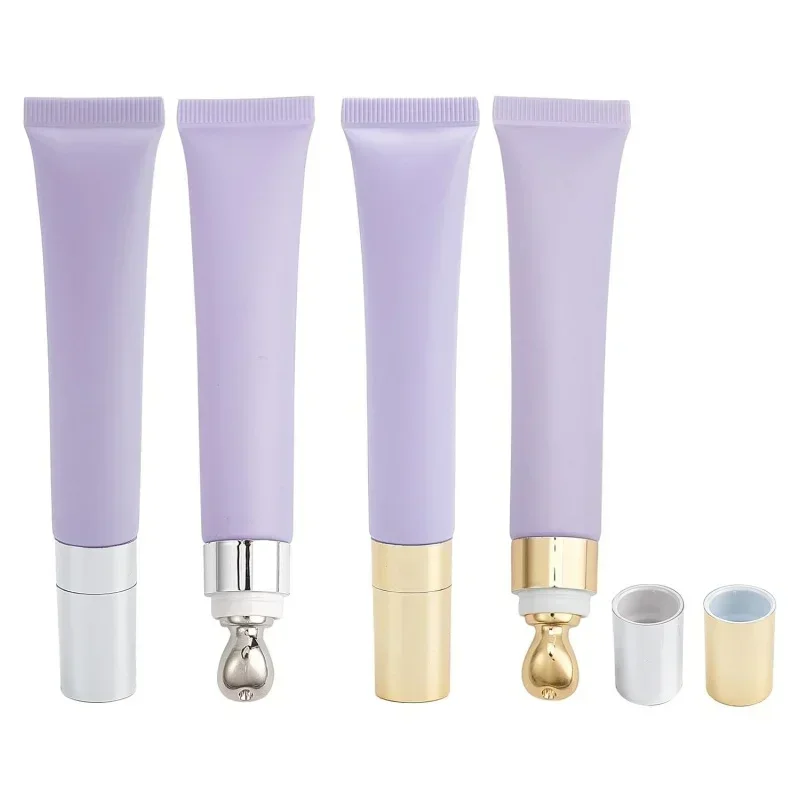 

1/2Pcs 20g/ml Purple Metal Massage Eye Cream Squeeze Tubes Empty Cosmetics Container Lipgloss Refillable Vacuum Bottle Soft Tube