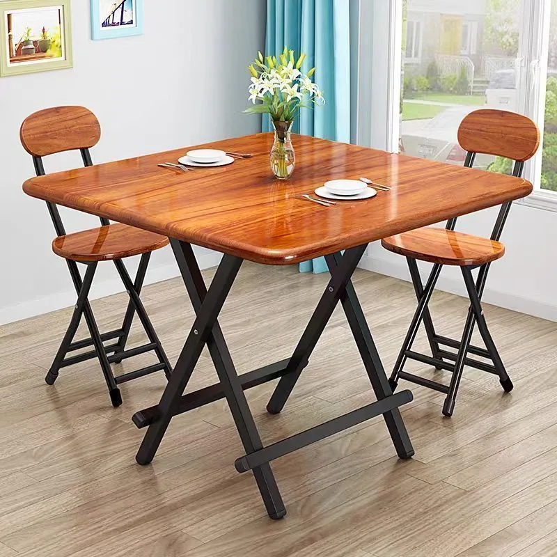 Foldable Square Desk Simple Dining Table for Household Outdoor Stall Rental Picnic Multi‑Purpose Camping Furnishings Gear