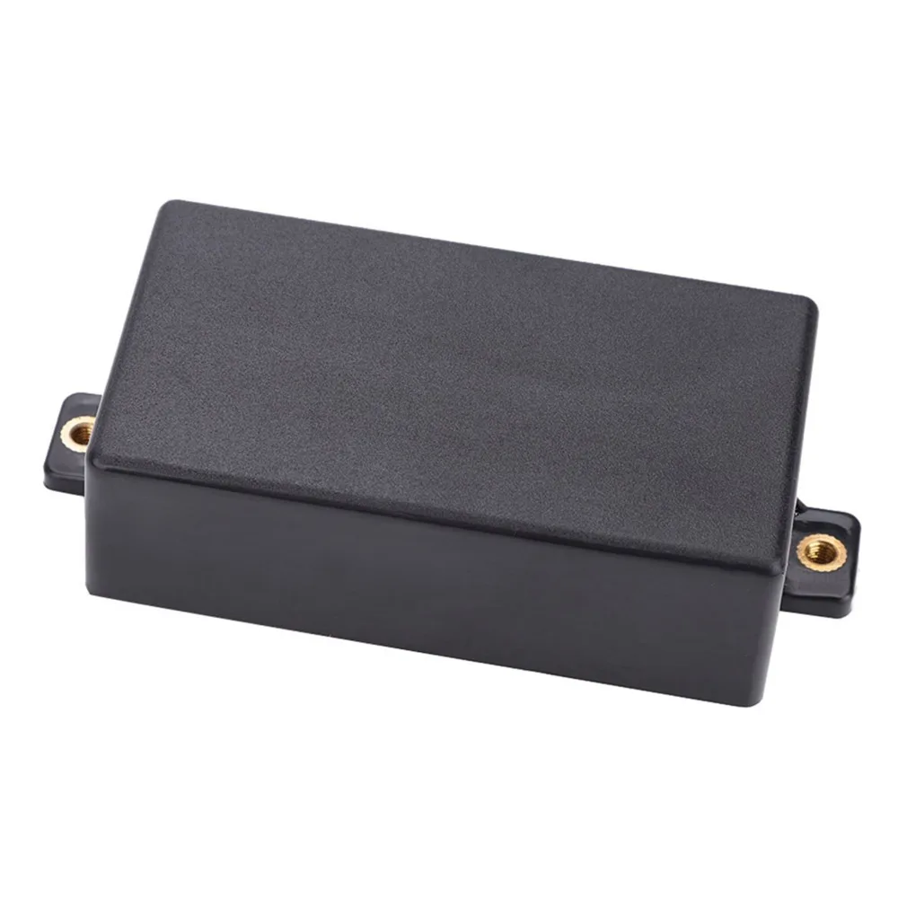 ​2Pcs ​Frosted Plastic​ Guitar Pickup Covers​ ​With Copper Nut Ears ​Black/White ​Sealed Pickup Covers​ ​Guitar Accessory​