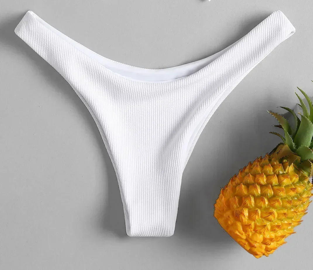 Novo sexy bikini bottoms brasileiro roupa de banho feminina briefs tanga cintura baixa maiô inferior sólido atrevido bikini inferior troncos de natação