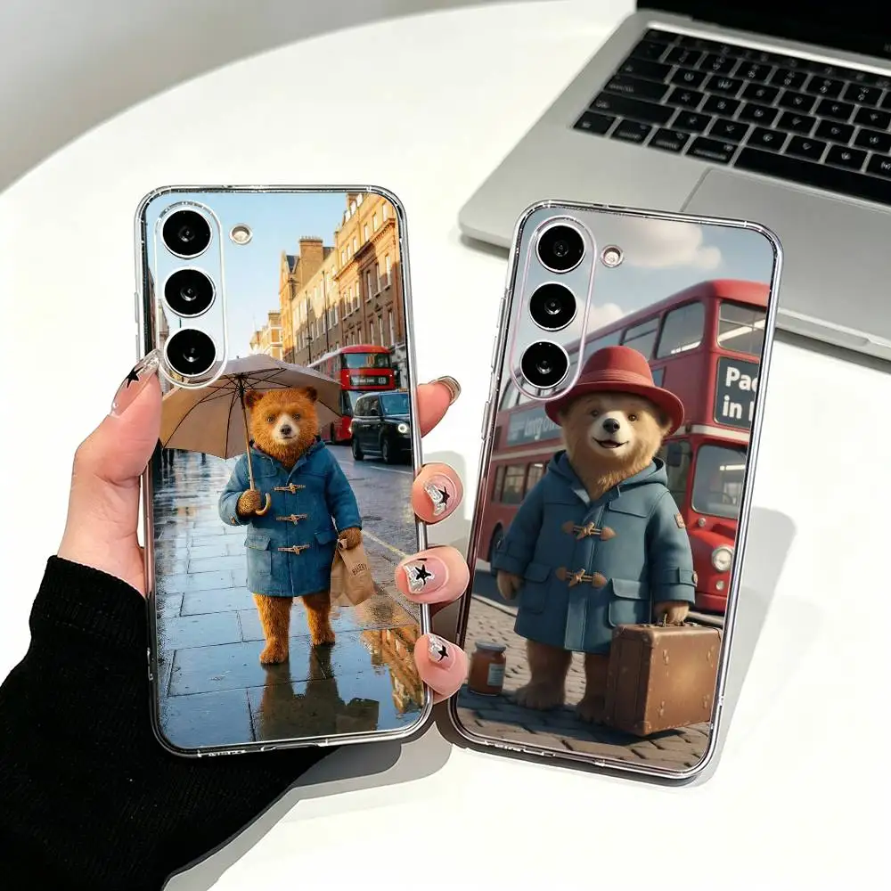 Cartoon P-Paddington B-Bears Phone Case For Samsung Galaxy A71,A70,A52,A51,A40,A30 Transparent Cover